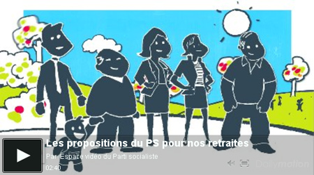 Vidéo sur les propositions du PS sur les retraites