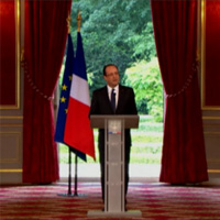 Discours du Président de la République, François Hollande lors de la cérémonie d'investiture.