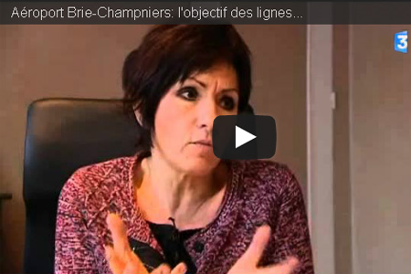 Vidéo sur l'aéroport Brie-Champniers avec Nicole Bonnefoy, présidente du syndicat mixte des aéroports de Charente. Photo : France 3 