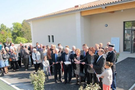La salle socioculturelle de Salles a été inaugurée samedi. Photo : M. B.