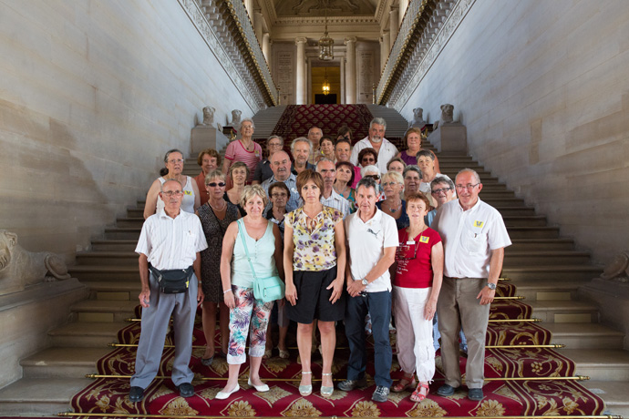 Visite du Sénat avec l'Association des Parkinsoniens de la Charente. Photo : Sénat