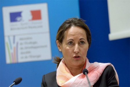 La ministre de l'Écologie, du Développement durable et de l'Énergie Ségolène Roya. Photo : AFP - P. Andrieu