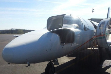 Le Cessna Citation sera posé à demeure sur le tarmac de l’aéroport d’Angoulême-Cognac. Photo : B. R.