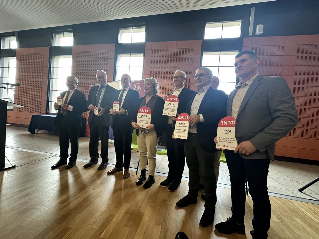 TERRES DE HAUTE CHARENTE - INAUGURATION DE LA 2X2 VOIES DE LA RN141