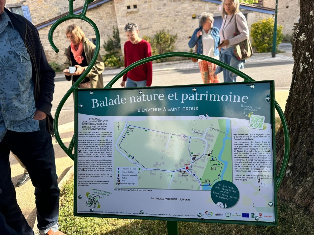 Saint Groux - Inauguration des ＂balades nature et patrimoine＂